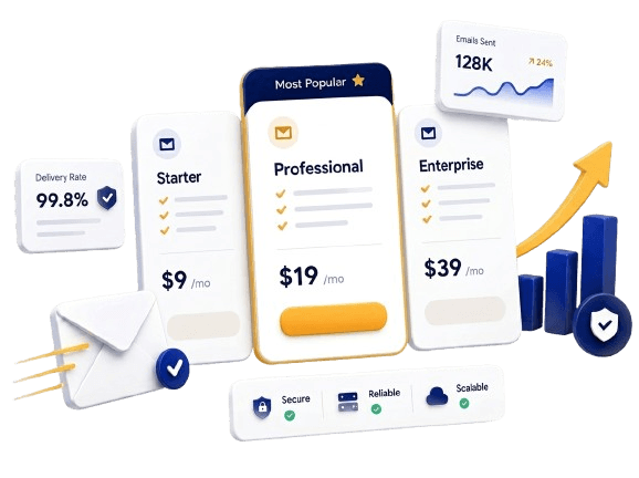 Secure Inbox Dashboard Illustration